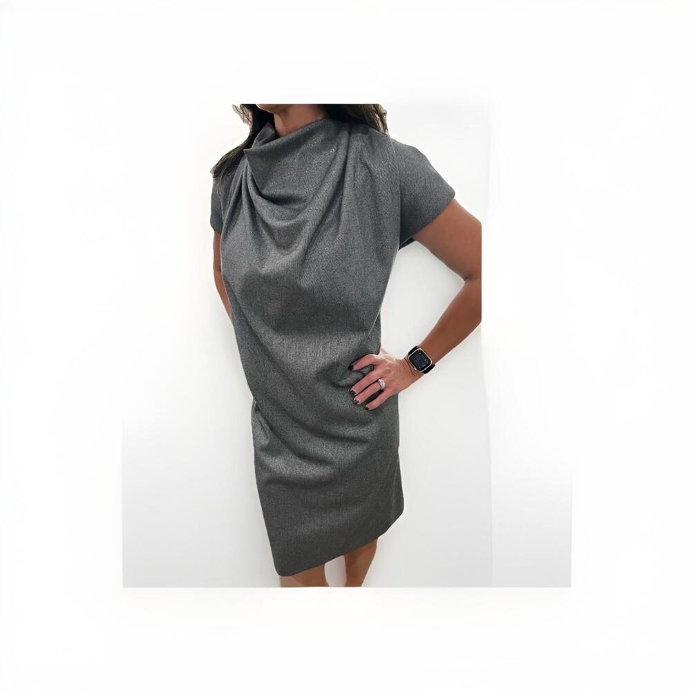 BEAUTIFUL CERRUTI 1881 LADIES GREY SPARKLY DRESS MEDIUM MADE IN TUNISIA VGC!